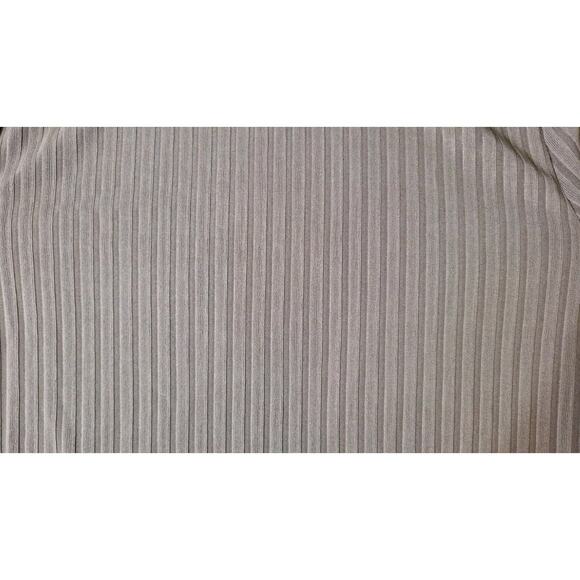 Womens Beige/Tan Ribbed Mock Neck Long Sleeve Size Small Stretchy - Picture 10 of 14